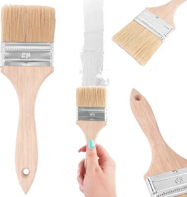 Produktbild von Pinsel Malerpinsel Farbpinsel Lackierpinsel Lackpinsel Flachpinsel Deckenbürste 63mm