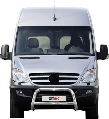 Obrázek produktu pro Ochranná lišta předního nárazníku pro Mercedes Sprinter 2006-2014 s ocelí ABE stříbrná