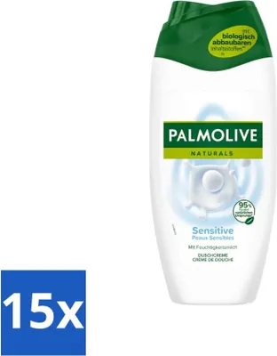 Zdjęcie produktu dla Palmolive Naturals - Żel pod prysznic - Sensitive - Dla skóry wrażliwej - 250 ml - Value pack - 15 szt