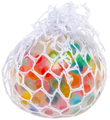 Produktbild von stressball mit Kugeln innen mehrfarbig 6 cm