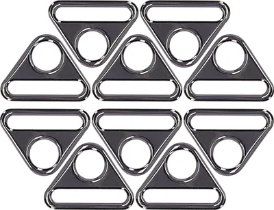 Produktbild von 10 Stück verstellbare Schnalle, 38 mm, Zinklegierung, vielseitig einsetzbar, leicht, tragbar, Gepäckzubehör, Rutheniumschwarz
