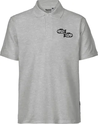 Produktbild von Huuraa Herren Polo Shirt Fische Sternzeichen Symbol M Sport Grey Bio Baumwolle Fairtrade Poloshirt Geschenkidee