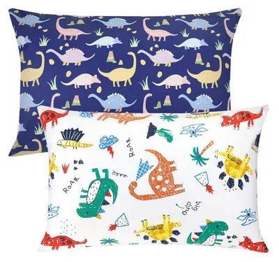 Immagine prodotto di Due federe per cuscini per bambini, 40x60 cm, 100% cotone, con chiusura a busta
