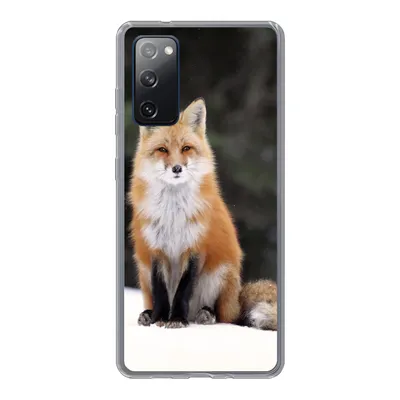 Produktbild von MuchoWow® Handyhülle Schutzhülle Hülle für Samsung Galaxy S20 FE Fuchs - Schnee - Rot Silikon Softcase Handy Hülle - Abdeckung