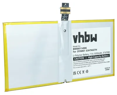 Produktbild von vhbw Akku kompatibel mit Microsoft Surface Pro 4, 1724, 4 Tablet Pad (5050 mAh, 7,5 V, Li-Polymer)