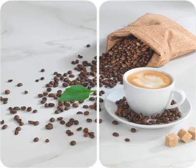 Produktbild von WENKO Herdabdeckplatten Cafe Aromatico 2er Set Universal Feldschneider