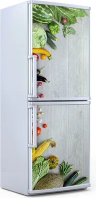 Produktbild von Kühlschrankdekoration 70x180 cm Aufkleber auf dem Kühlschrank - Gemüse Farbige