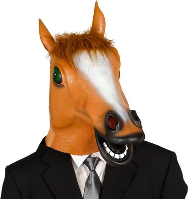 Image de Masque de cheval Masque d'animal Cheval adulte Latex