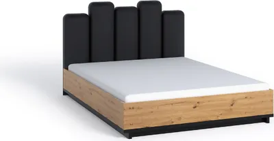 Produktbild von DESIGN MÖBEL INEZ Bett mit Bettkasten, dekorativem Kopfteil & Matratze – komfortables Doppelbett im modernen Stil