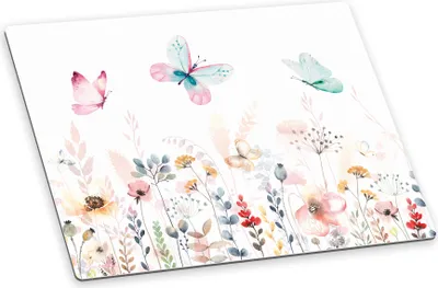 Produktbild von itenga Deluxe Schreibtischunterlage Schmetterling 50x40 cm  aus Kunststoff rutschfest