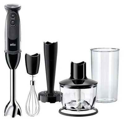 Productafbeelding van BRAUN MQ 5237 BK Multiquick 5V staafmixer set. Staafmixer set, kleur: zwart