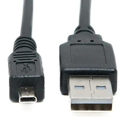 Obrázek produktu pro Logo USB kabel (2.0) USB A samec - 8-pin samec 1.8m černý PANASONIC blistr