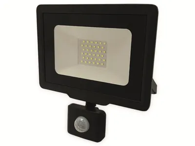 Image de OPTONICA Projecteur LED, détecteur de mouvement 5942, 10 W, 4500 K, noir