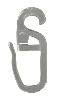 Produktbild von rewagi® 50x Überklipshaken Transparent – 6 mm Öse – Gardinenhaken Faltenhaken