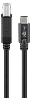 Immagine prodotto di goobay Cavo da USB C a B nero 1 m