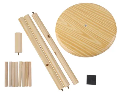 Produktbild von Freistehender Holz-Kleiderständer mit Schuhregal