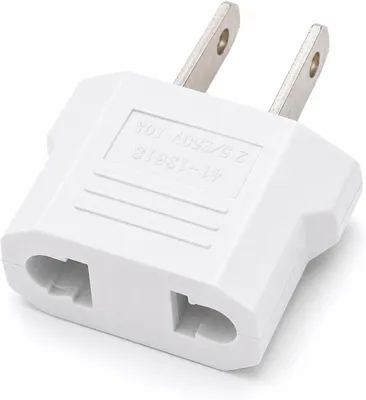Produktbild von Steckdosenadapter: EU-Stecker für US-Steckdosen - Weiß
