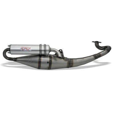 Immagine prodotto di Scarico artigianale TT LeoVince in alluminio, con omologazione europea (ABE), per Malaguti F12 Phantom
