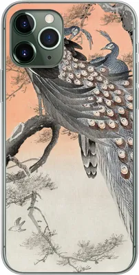 Produktbild von MuchoWow® Handyhülle Schutzhülle Hülle für Telefoonhoesje iPhone 11 Pro Pfauenfedern - Pfau - Vintage Silikon Softcase Handy Hülle - Handy