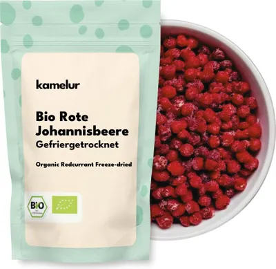 Produktbild von Kamelur® Bio Rote Johannisbeeren gefriergetrocknet 500 g