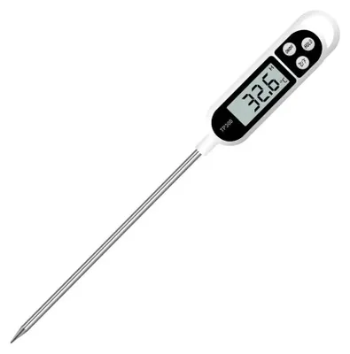 Produktbild von Digitales Küchenthermometer Haushaltsthermometer Backofenthermometer Kochthermometer, Lange Sonde, Korrosionsschutz, °C/°F umschaltbar für Küche, Grill/BBQ