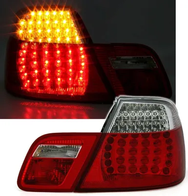 Obrázok produktu pre LED zadné svetlá, červená/biela, pre BMW 3 (E46) Coupe, modely 1999-2003/2003