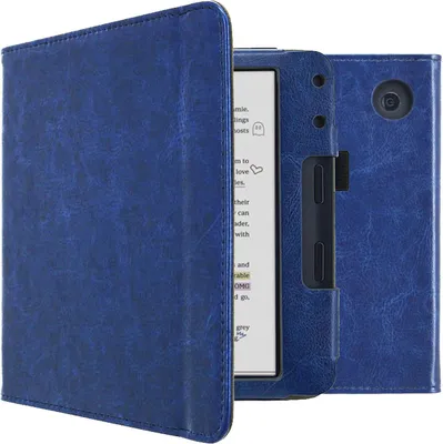 Produktbild von imoshion Vegan Leather Klapphülle Kobo Libra Colour - Dunkelblau