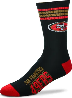 Produktbild von For Bare Feet NFL Socken - Stripe Deuce San Francisco 49ers