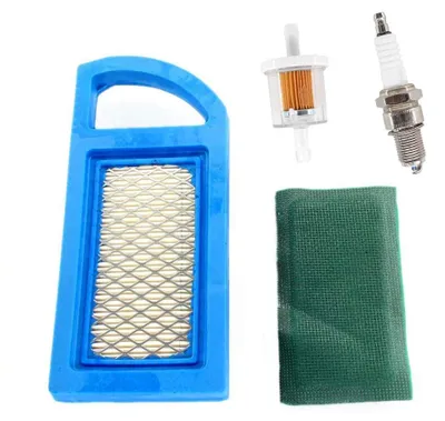 Imagen del producto de Filtro de aire con prefiltro, bujía y filtro de gasolina para Briggs & Stratton, modelos: 613022, 650821, 697152, 698413, 797007, 794421, 5079, 4213