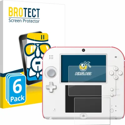 Produktbild von 6x BROTECT Schutzglas für Nintendo 2DS Schutzfolie Panzer Folie Glas Display Schutz klar