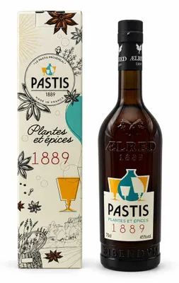 Produktbild von Aelred Pastis Plantes et Epices 1889 Anislikör, 45% Vol. 0,7 l