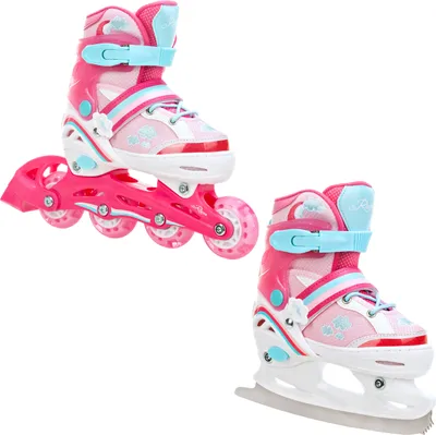 Produktbild von 2in1 Inlineskates/Schlittschuhe Raven Zoya 27-30 verstellbar