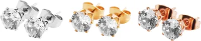 Produktbild von Akzent Edelstahl Ohrstecker, IP Roségold, goldfarbig