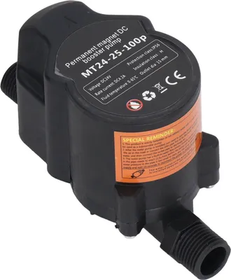 Obrázek produktu pro Posilovací čerpadlo Automatické zvyšování tlaku vody ve sprše Recirkulační nástěnná montáž 24VDC 100?240V EU zástrčka