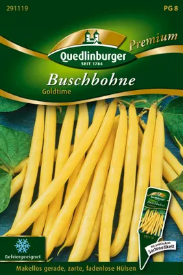 Produktbild von Quedlinburger Saatgut - Buschbohnen Goldtime - Samen - 291119