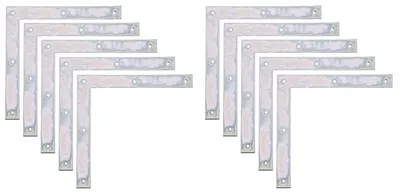 Produktbild von Alberts 841409 Tor-Winkel, galvanisch verzinkt, dickschichtpassiviert, 250 x 250 x 30 mm, 10er Set