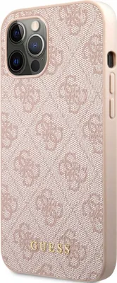 Produktbild von Schutzhülle Guess für iPhone 12 / 12 Pro Rosa Case Cover Handy Hülle Etui