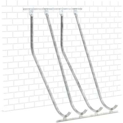 Produktbild von Fahrradständer Schräghochparksystem SW4 | Wandmontage | einseitig 4 Räder