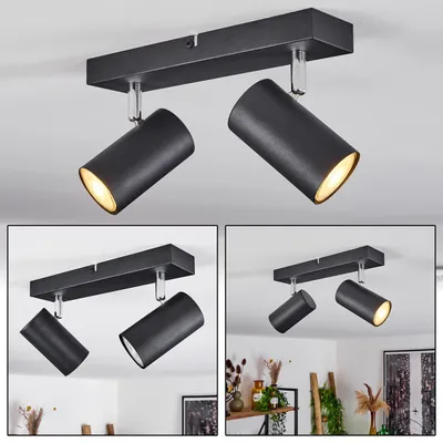 Produktbild von Gambellara »Gambellara« moderne Deckenlampe aus Metall in Schwarz/Chromfarben