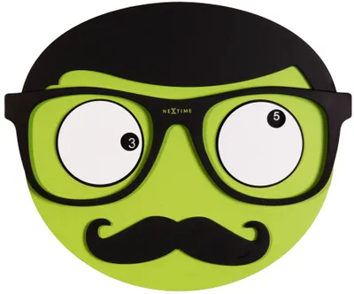 Produktbild von NeXtime Mr. Mustache Wanduhr, 3089