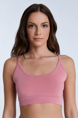 Produktbild von Nachhaltiges Sport-Bustier aus weicher Biobaumwolle mit sportlicher Passform und breitem Bündchen