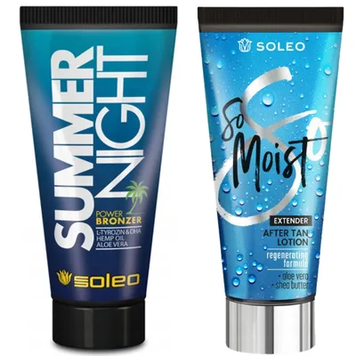 Immagine prodotto di Soleo Summer Night Bronzer Intenso Per L'Abbronzatura + So Moist Balsamo Doposole Set Per L'Abbronzatura