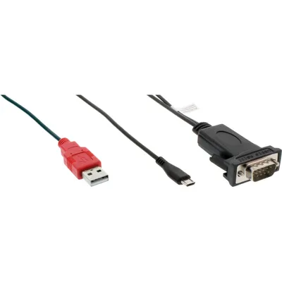 Zdjęcie produktu dla InLine 33399I, Czarny, 1 m, USB, RS232/Micro-USB, Męska, Męska