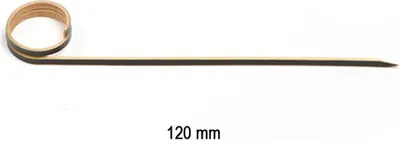 Produktbild von Picker aus Bambus in Schwarz, Curl, 120 mm, 100 Stück