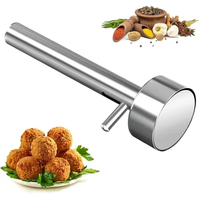 Produktbild von Werkzeuge zur Fleischbällchenherstellung (4cm), Fleischbällchen Form aus Edelstahl, Leicht zu reinigen & Antihaft