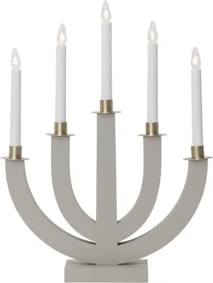 Produktbild von Fensterleuchter 'Eli', 5-flammig, beige