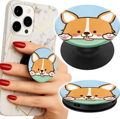 Obrázek produktu pro Drzak na telefon Popsocket na prst / stojanek - SŁODKI PIESEK WZORY Z BAJEK
