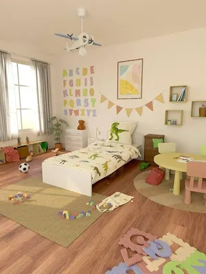 Productafbeelding van Famanu beddengoedset Dino - 135 x 200 cm - 100% katoen