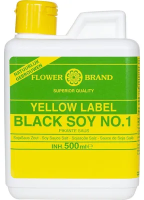 Produktbild von Flowerbrand Schwarze Sojasauce Nr. 1, 500 ml – Würzige, aromatische Sojasauce
