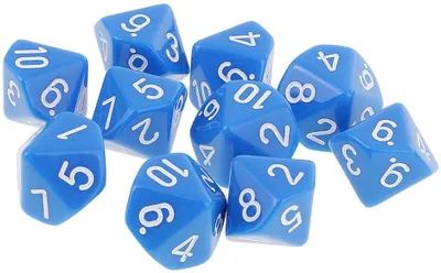 Produktbild von 10 STÜCKE Polyedrische Würfel Würfel Dice Spielwürfel for Brettspiel Kartenspiel